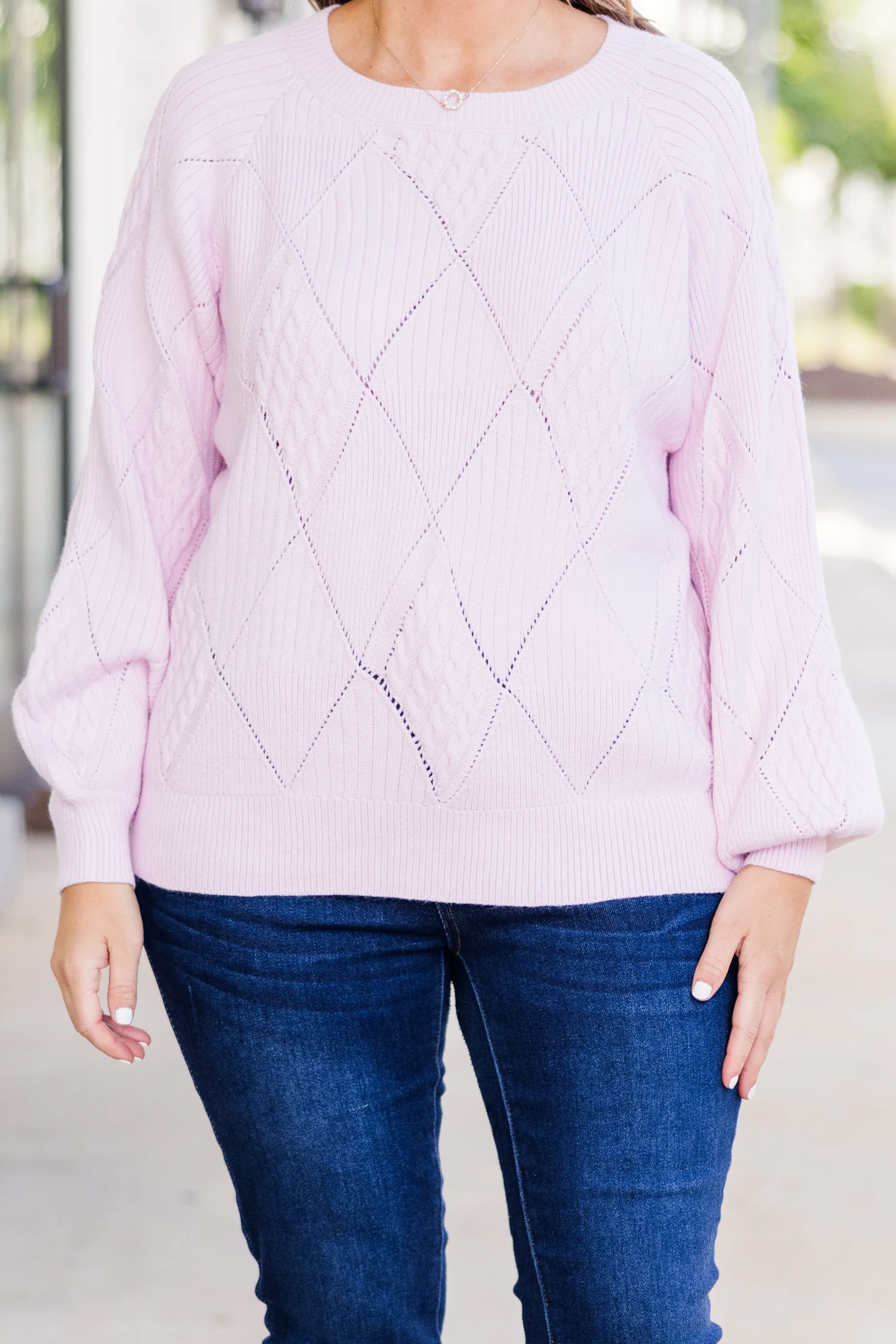 Open My Heart Sweater, Lavender