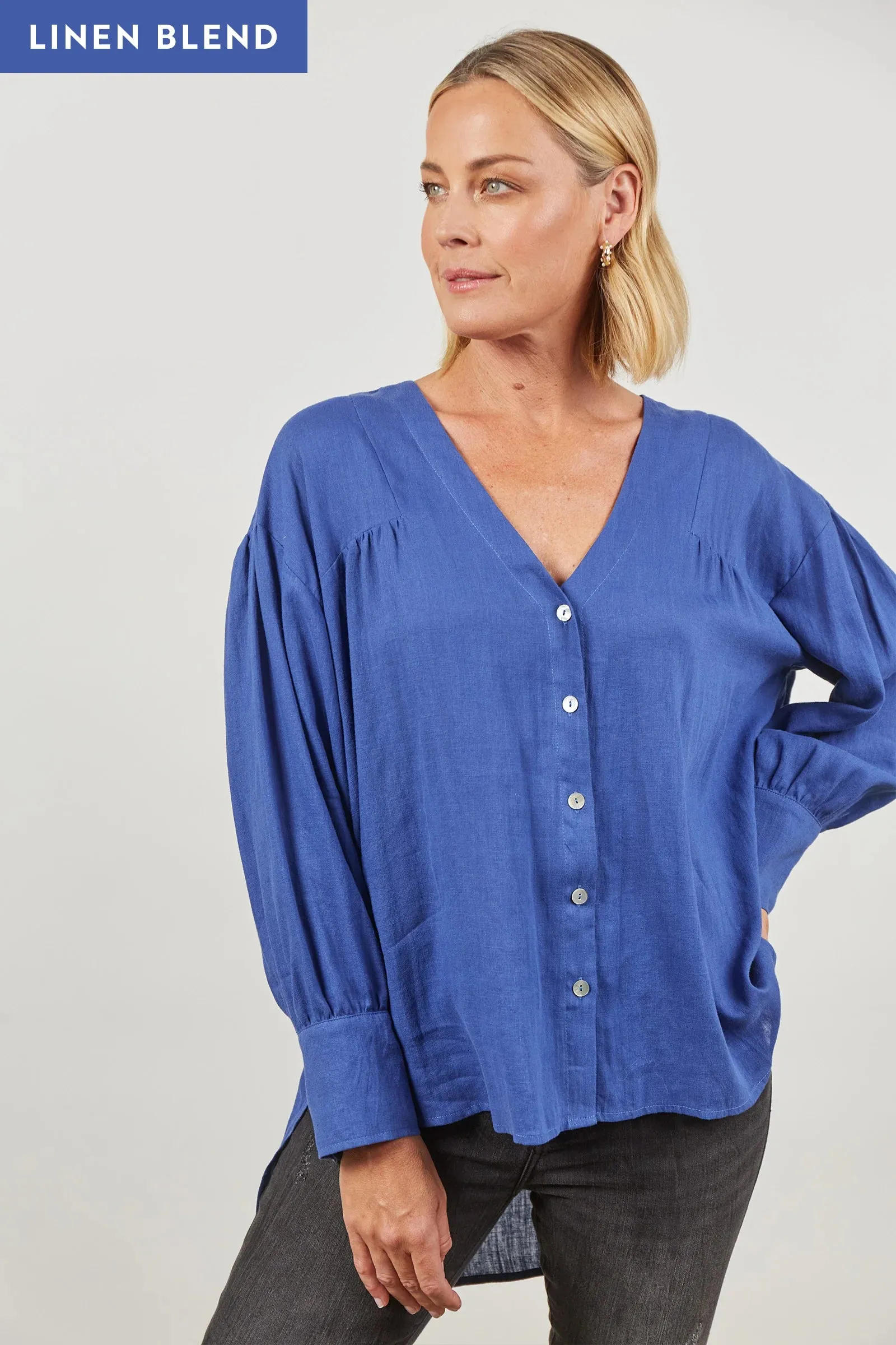 Panorama Blouse - Azure