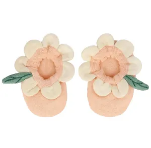 Peach Daisy Booties