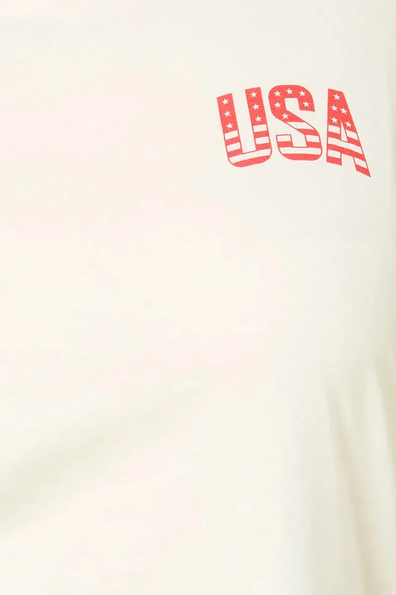 Plus Size "USA" Short Sleeve T-Shirt