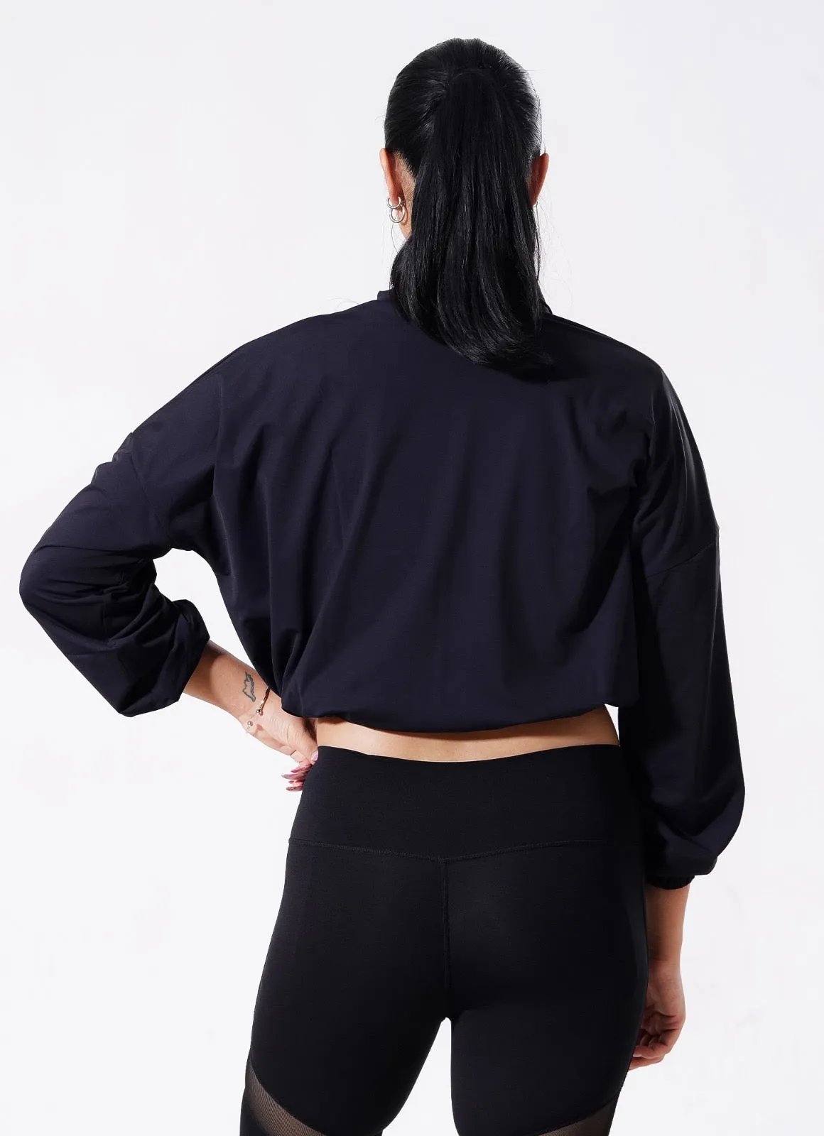 Pursue Zipper Top - Black