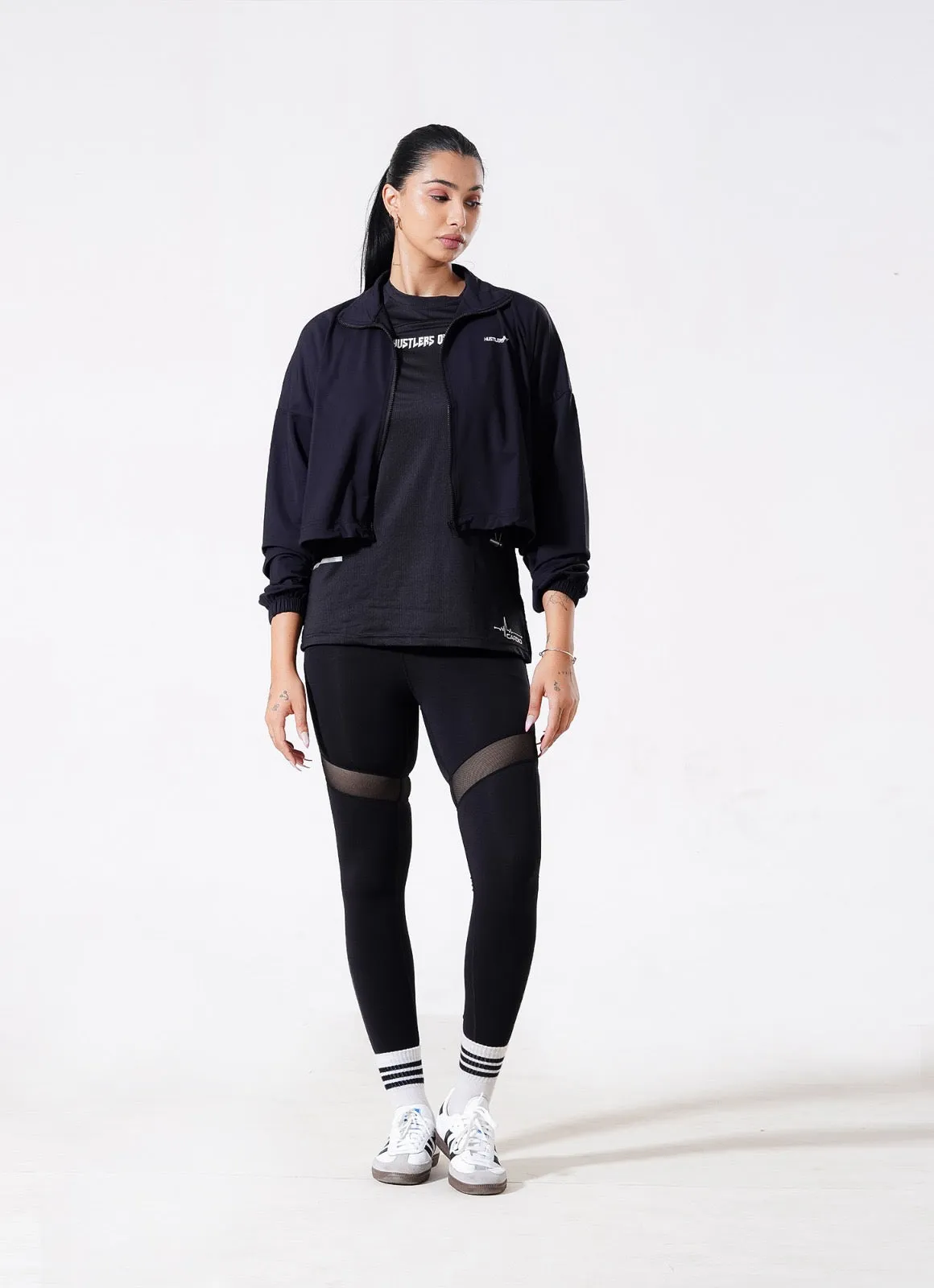 Pursue Zipper Top - Black