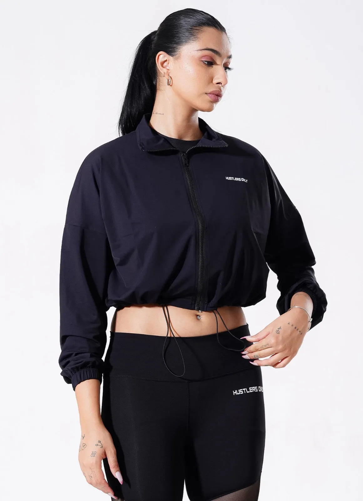 Pursue Zipper Top - Black