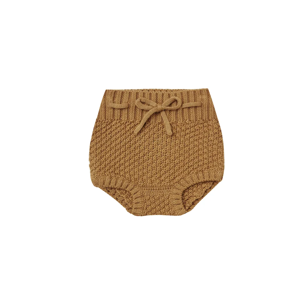 QUINCY MAE KNIT TIE BLOOMERS WALNUT