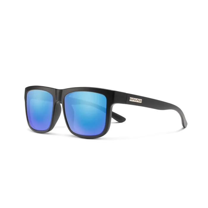 Quiver - Matte Black   Polarized Blue Mirror Lens