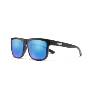 Quiver - Matte Black   Polarized Blue Mirror Lens