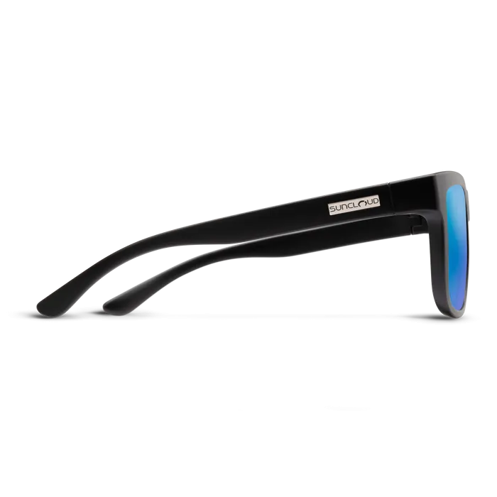 Quiver - Matte Black   Polarized Blue Mirror Lens