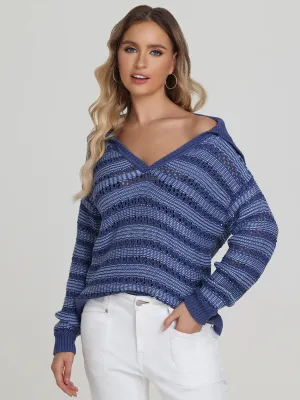 rachel sailor open stitch pullover