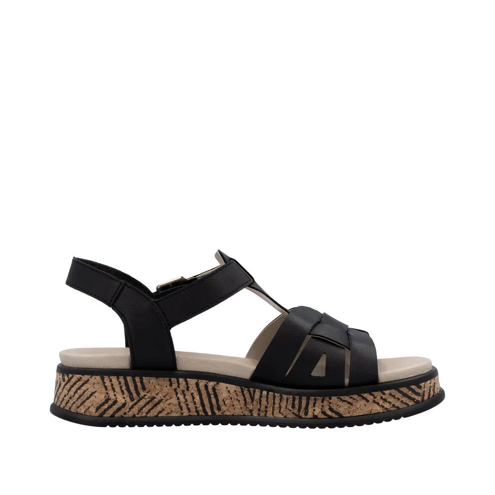 Rieker - W0853-00 - Schwarz - Sandals