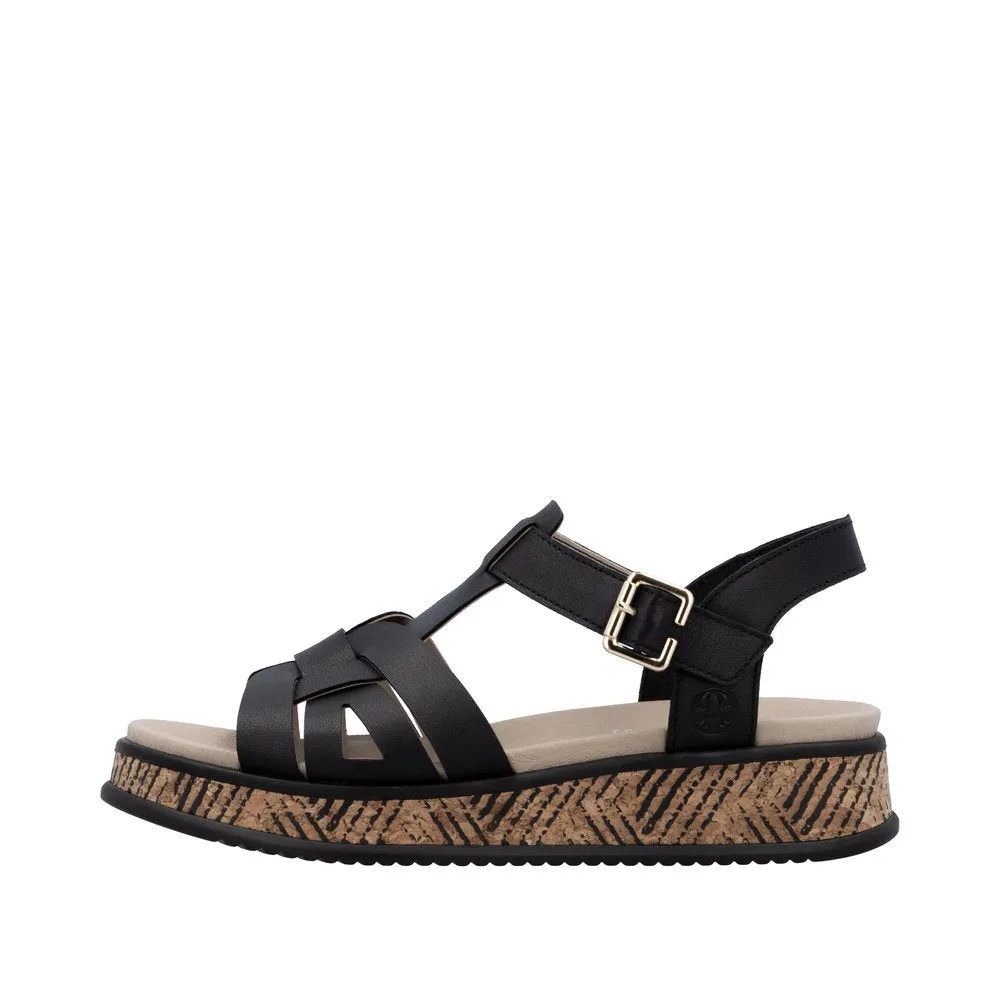 Rieker - W0853-00 - Schwarz - Sandals