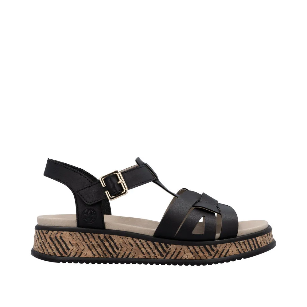 Rieker - W0853-00 - Schwarz - Sandals