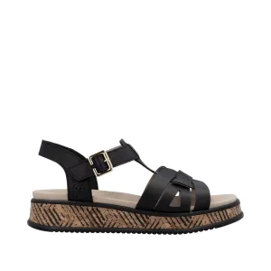 Rieker - W0853-00 - Schwarz - Sandals