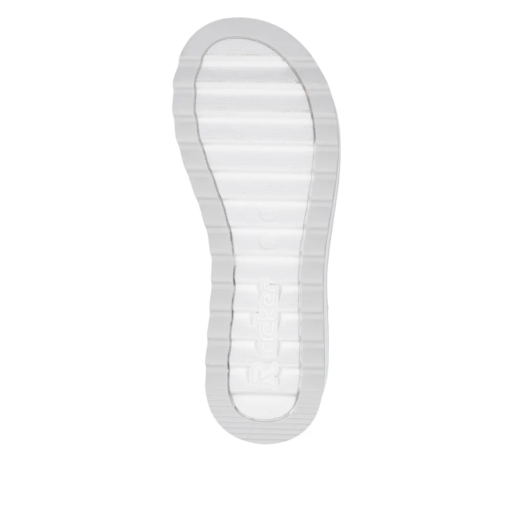 Rieker - W3053-90 - Silber/Weiss-Silber - Sandals