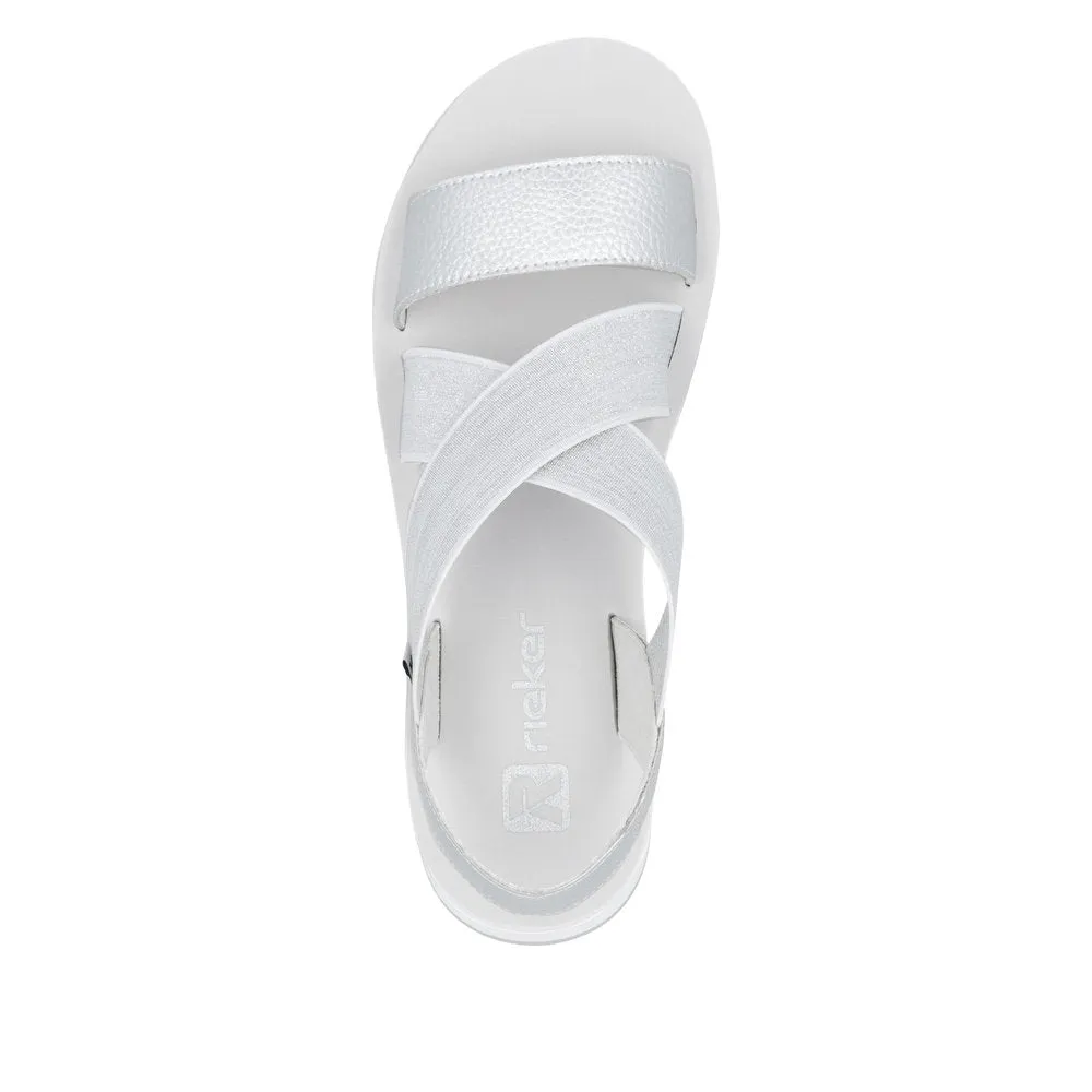 Rieker - W3053-90 - Silber/Weiss-Silber - Sandals