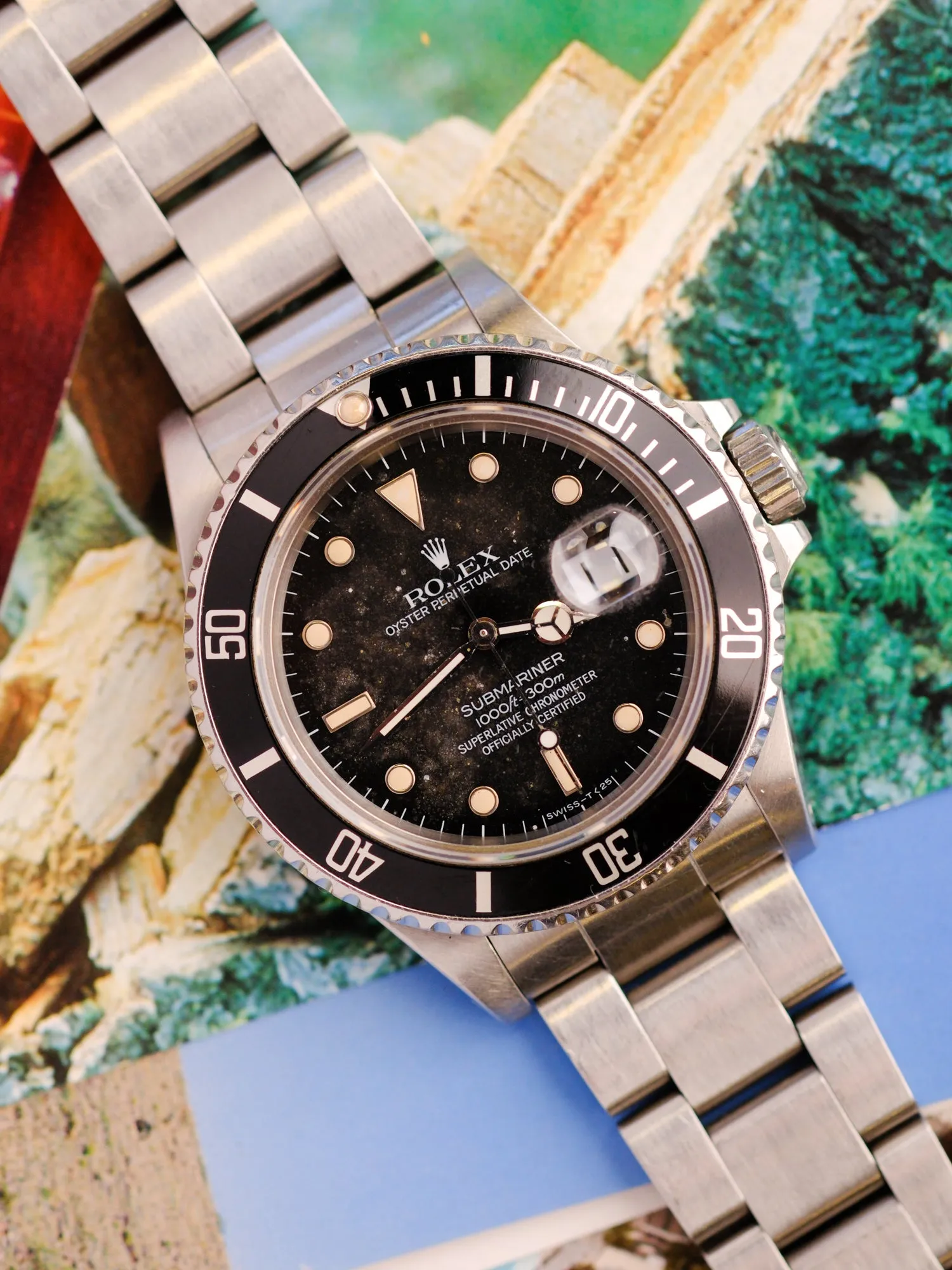 Rolex Submariner 168000 Cream Patina Dial - 1986