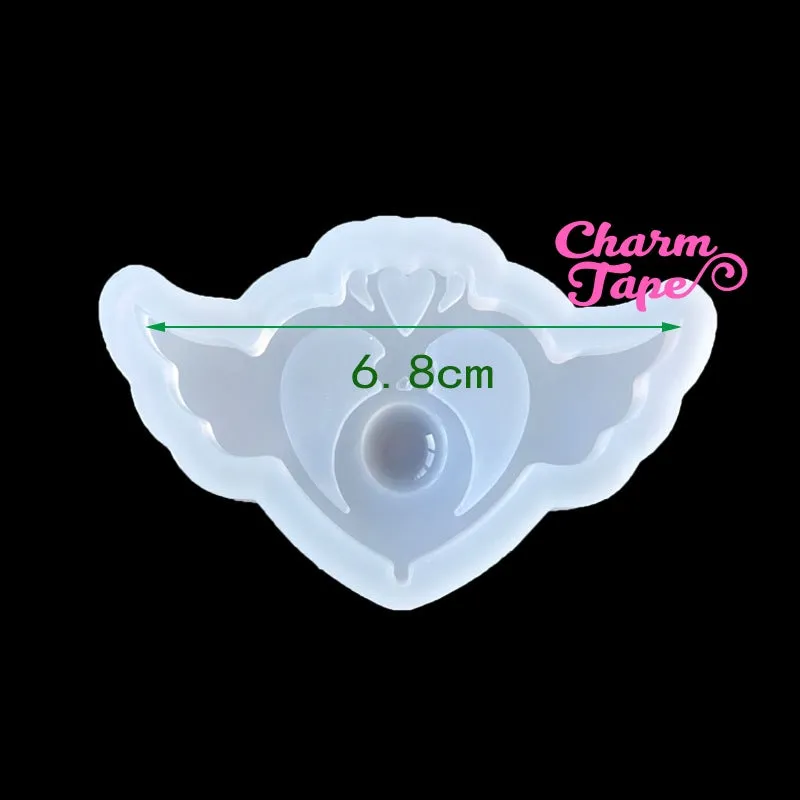 Sailor Moon Crisis Silicon mold flexible, for polymer clay, resin jewelry Q156