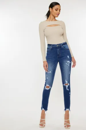 Samantha High Rise Ankle Skinny Jeans