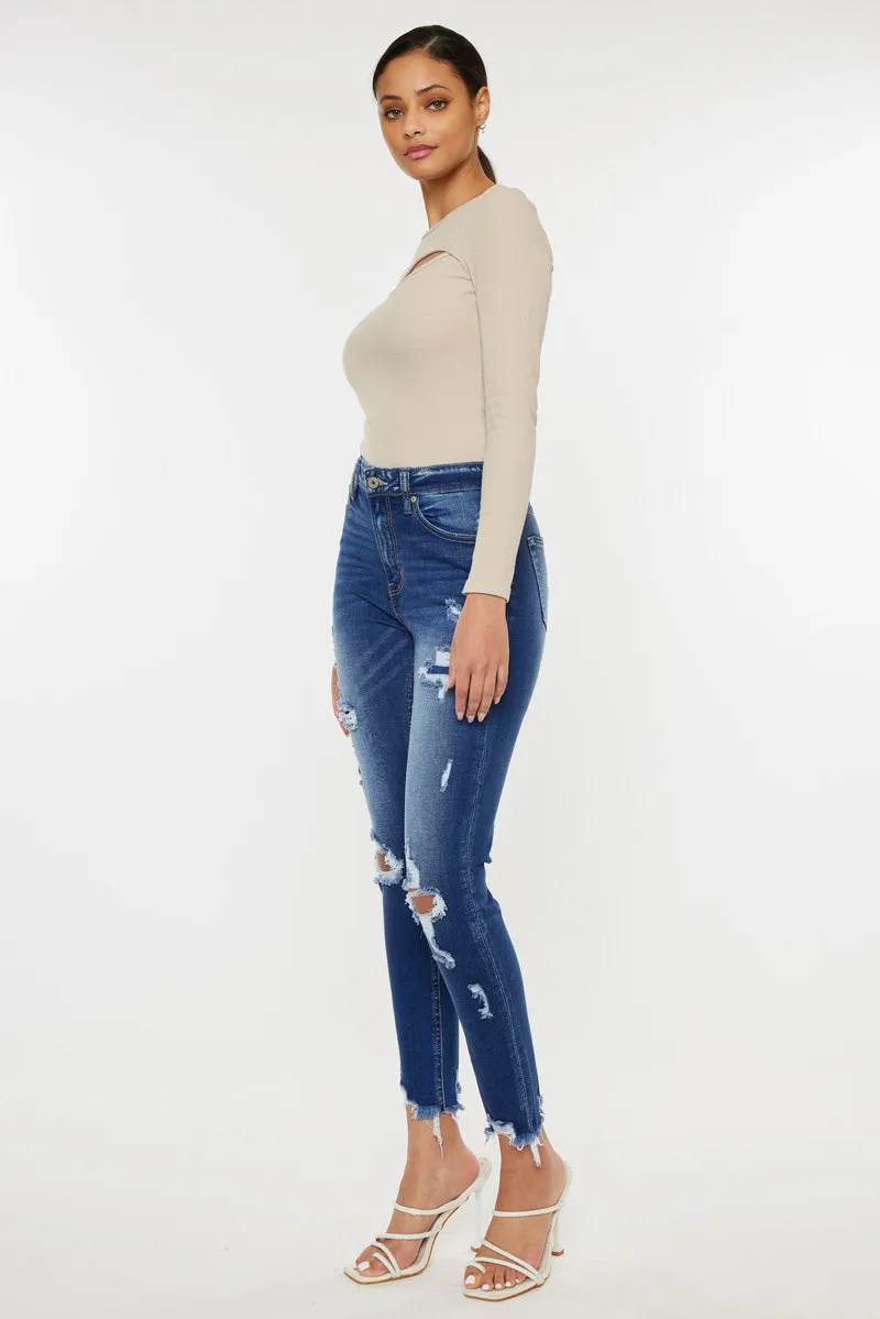 Samantha High Rise Ankle Skinny Jeans