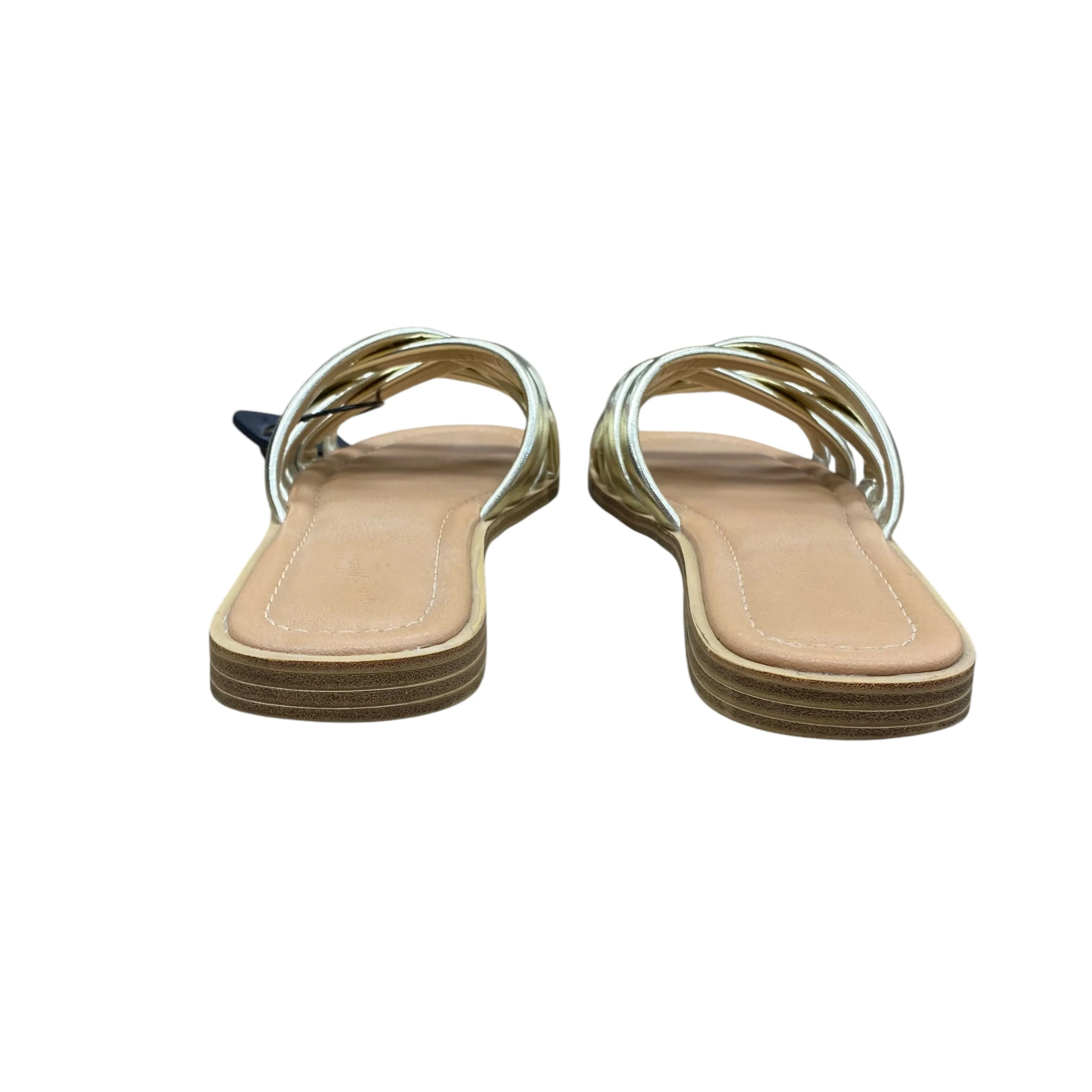 Sandals Flats By Universal Thread In Gold, Size:8