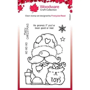Santa Gnome Clear Stamp Set FRS937 Woodware