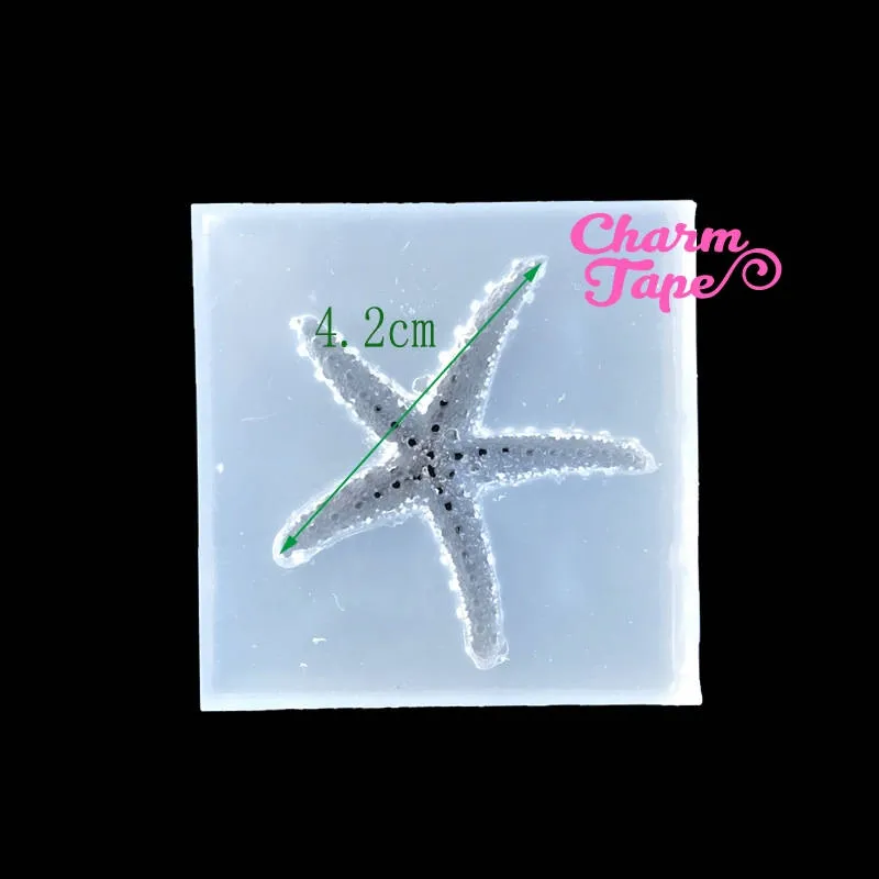 Sea Star Silicon mold flexible, for polymer clay, resin jewelry Q153