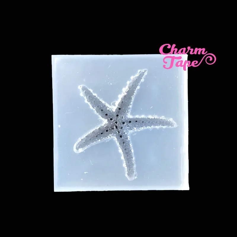 Sea Star Silicon mold flexible, for polymer clay, resin jewelry Q153