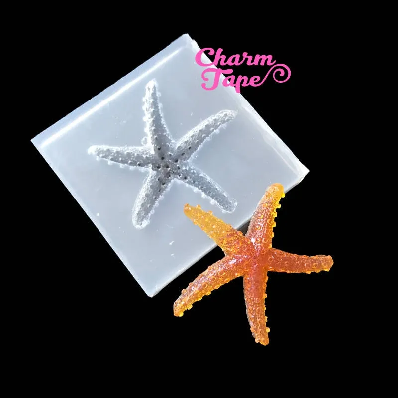 Sea Star Silicon mold flexible, for polymer clay, resin jewelry Q153