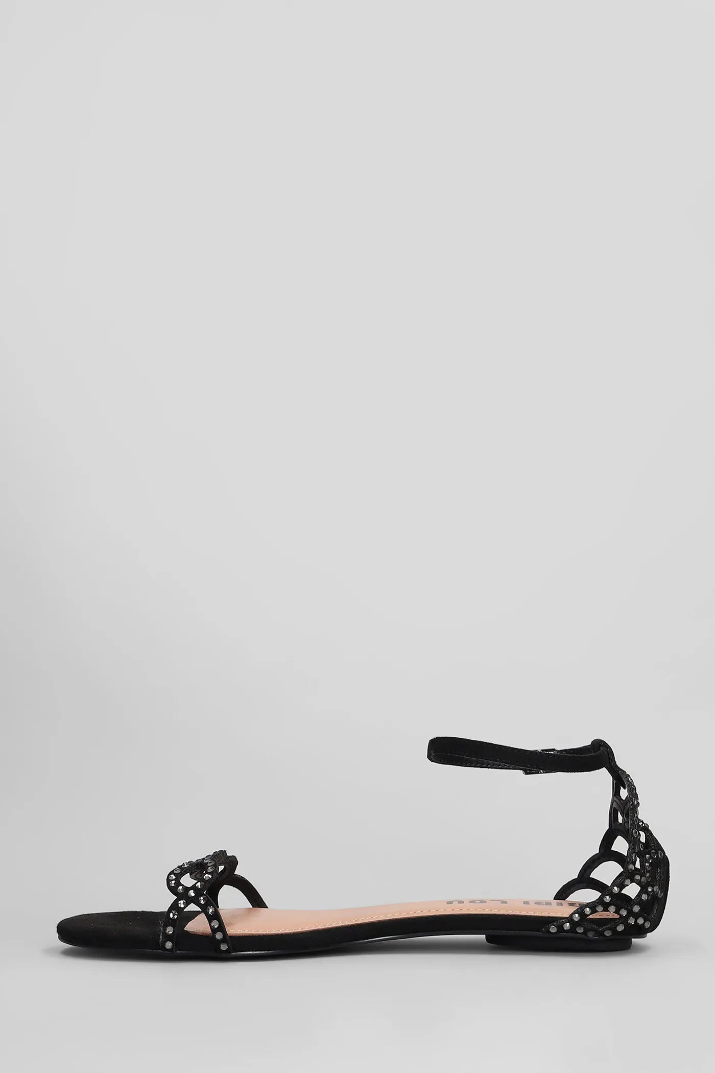 Selah Flats in black suede