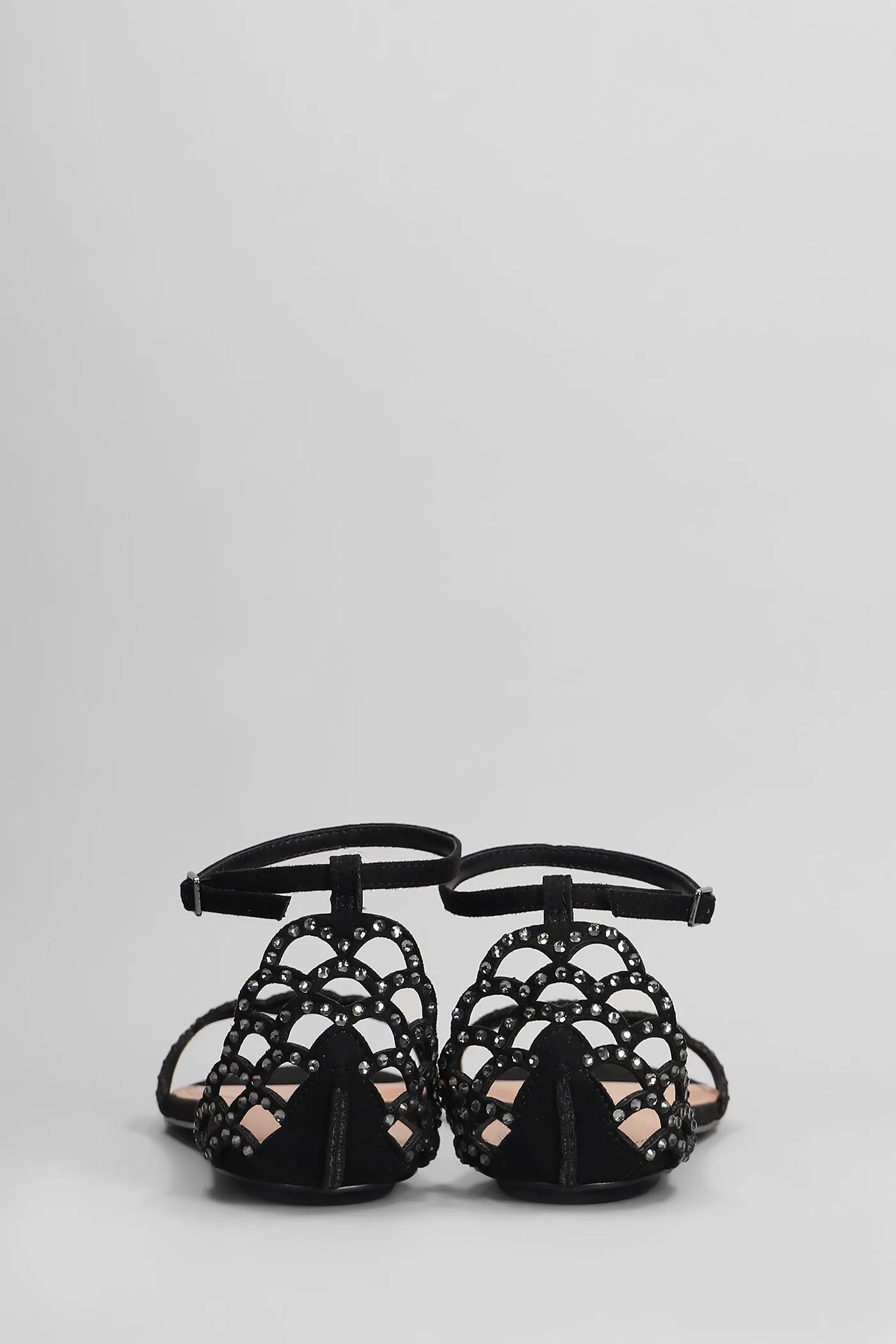 Selah Flats in black suede