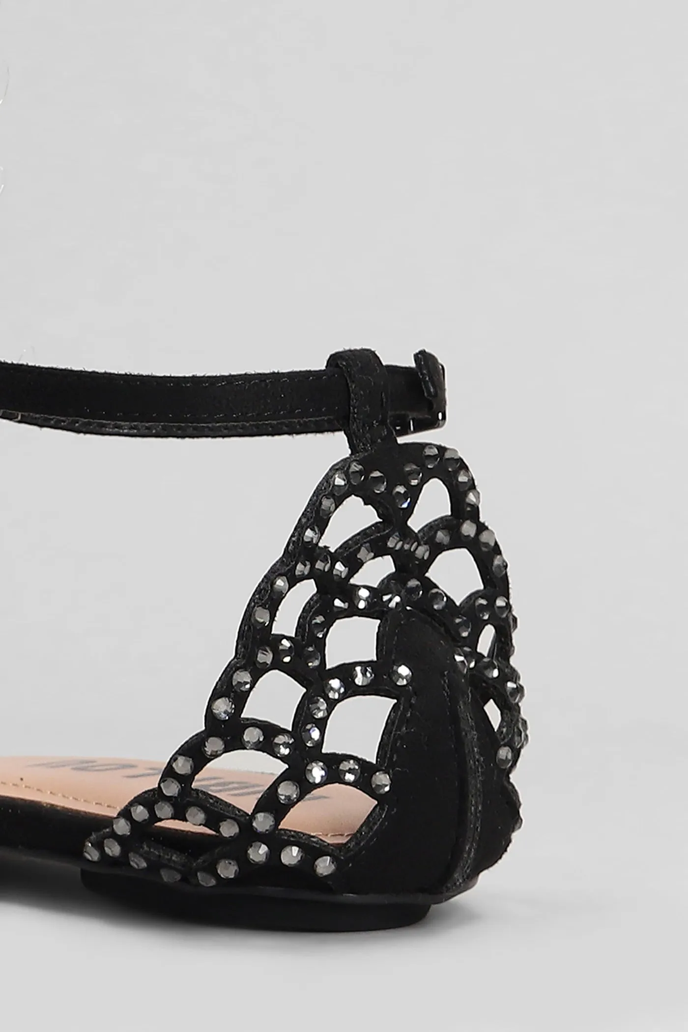 Selah Flats in black suede