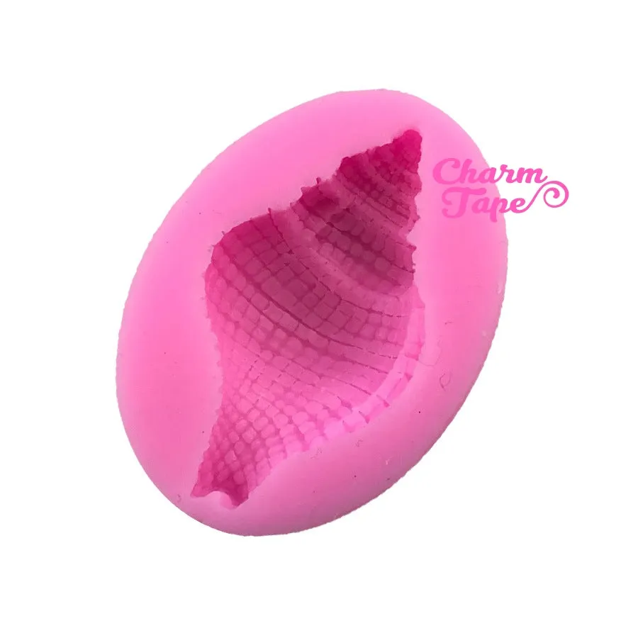 Shell Silicone mold flexible, for polymer clay, resin jewelry or cake making M179