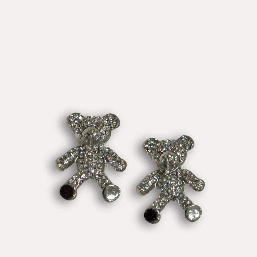 Shoe Trim - Silver Bear