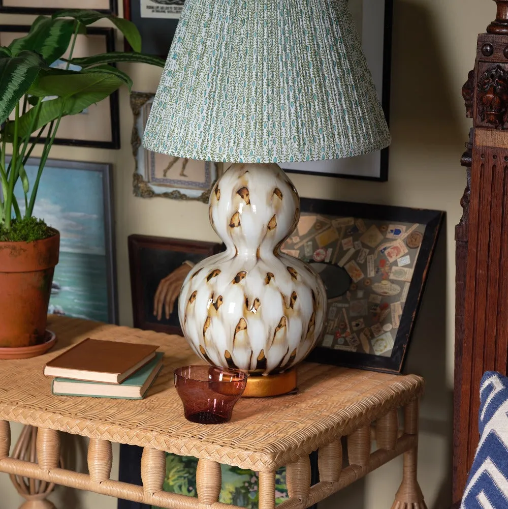 Small Pheasant Feather Lamp (Brown)