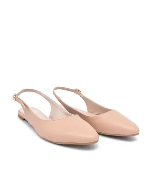 Stylish Beige Slingback Flats