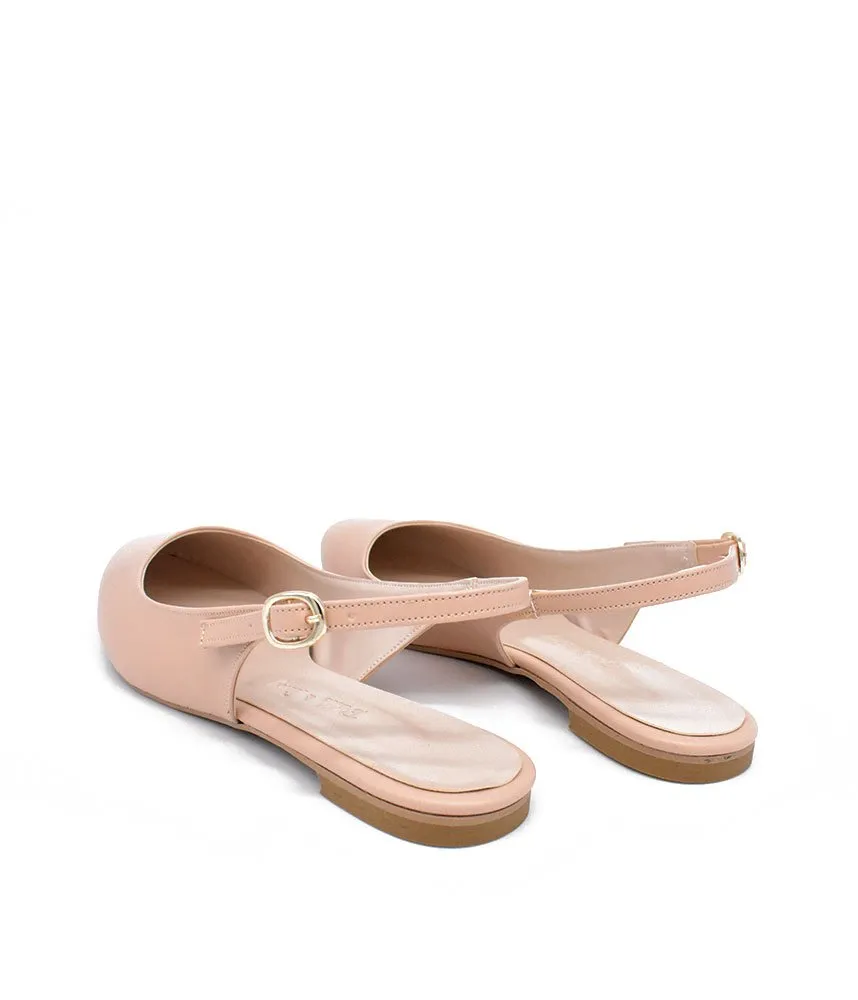 Stylish Beige Slingback Flats
