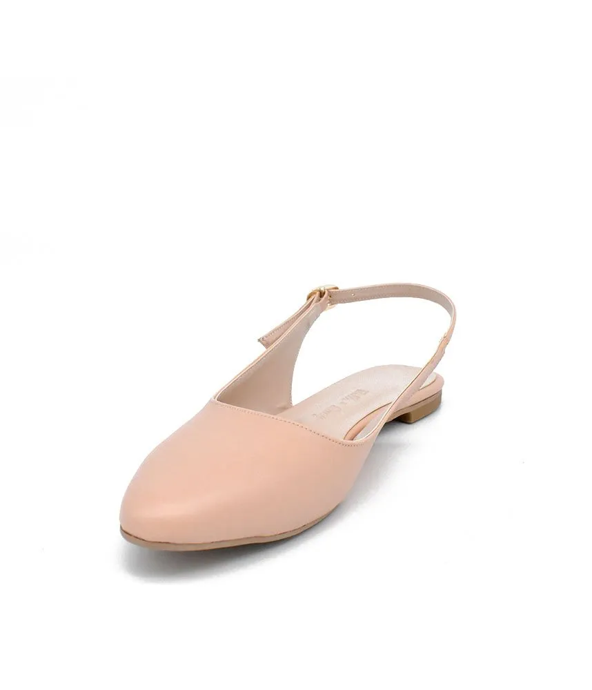 Stylish Beige Slingback Flats