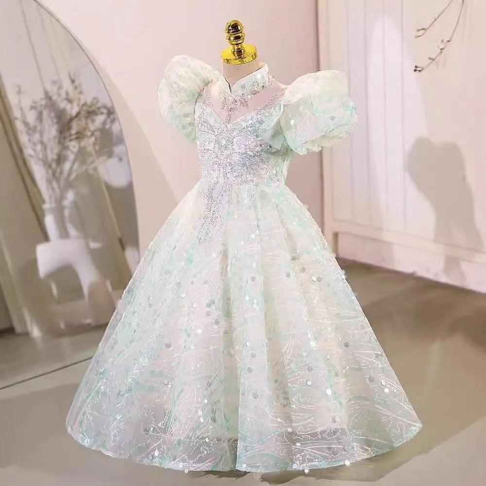 Stylish Evening Dress Birthday Party Flower Girl Girl Princess Dress