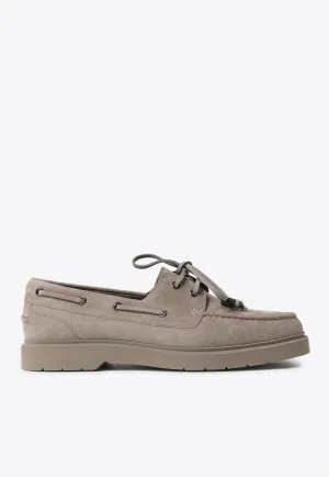Suede Sail Penny Loafers