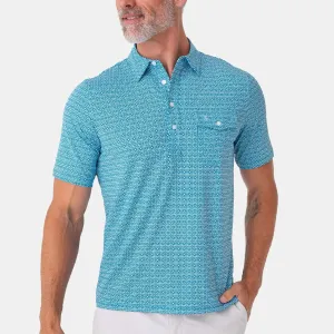 Sunchaser Blue Print Performance Sport Players Shirt
