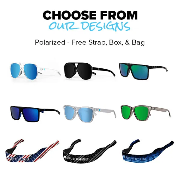 SUNGLASSES |   FREE STRAP & BAG