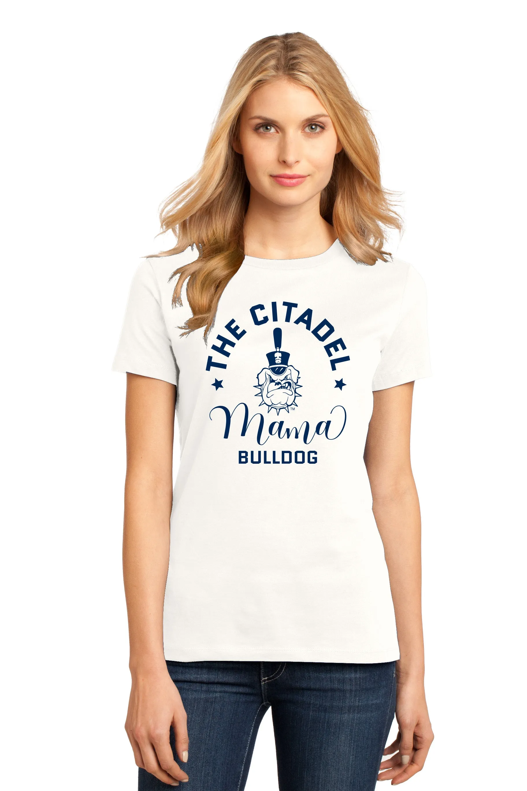 The Citadel, Mama Bulldog Spike Women’s Perfect Weight ® Tee Shirt