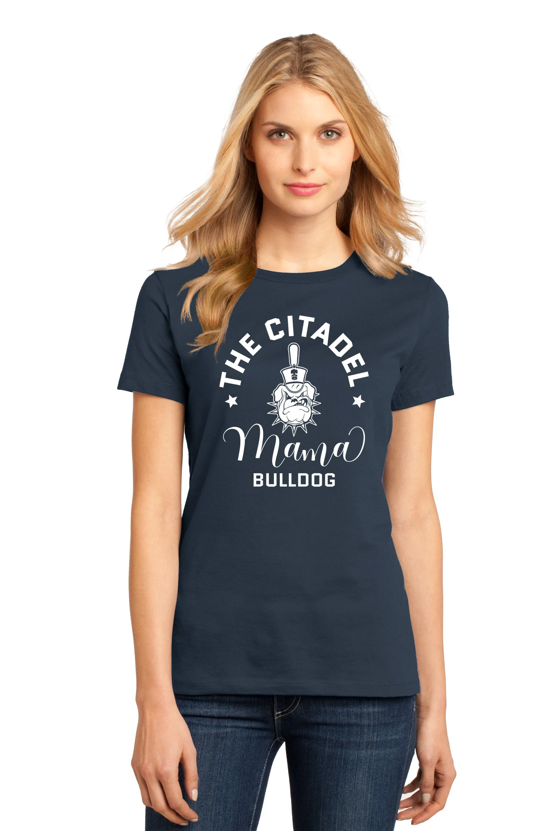 The Citadel, Mama Bulldog Spike Women’s Perfect Weight ® Tee Shirt