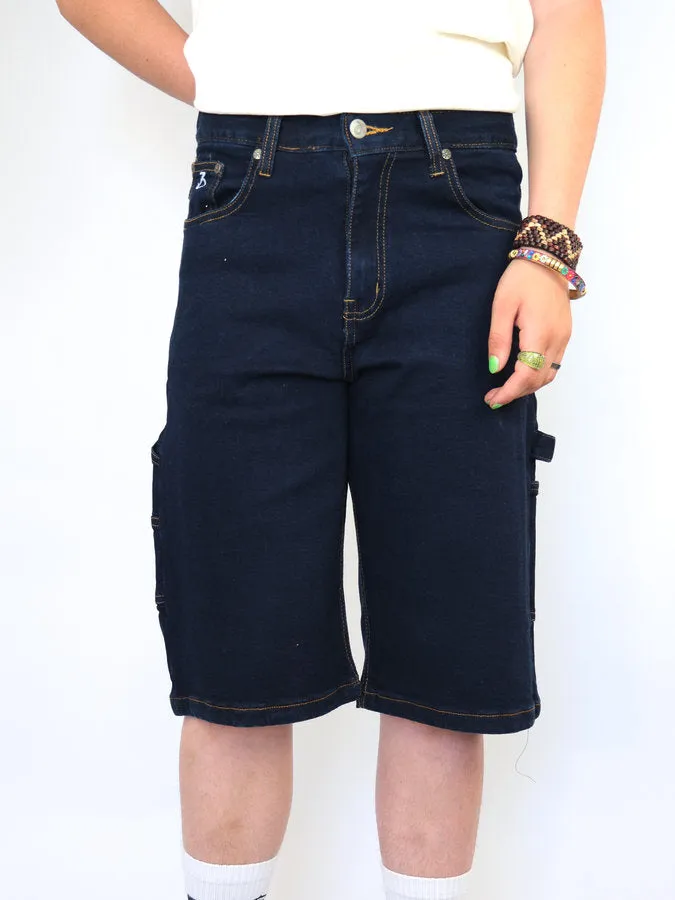 Three Sixty Clothing - Loose Fit Carpenter - Shorts - Indigo Blue