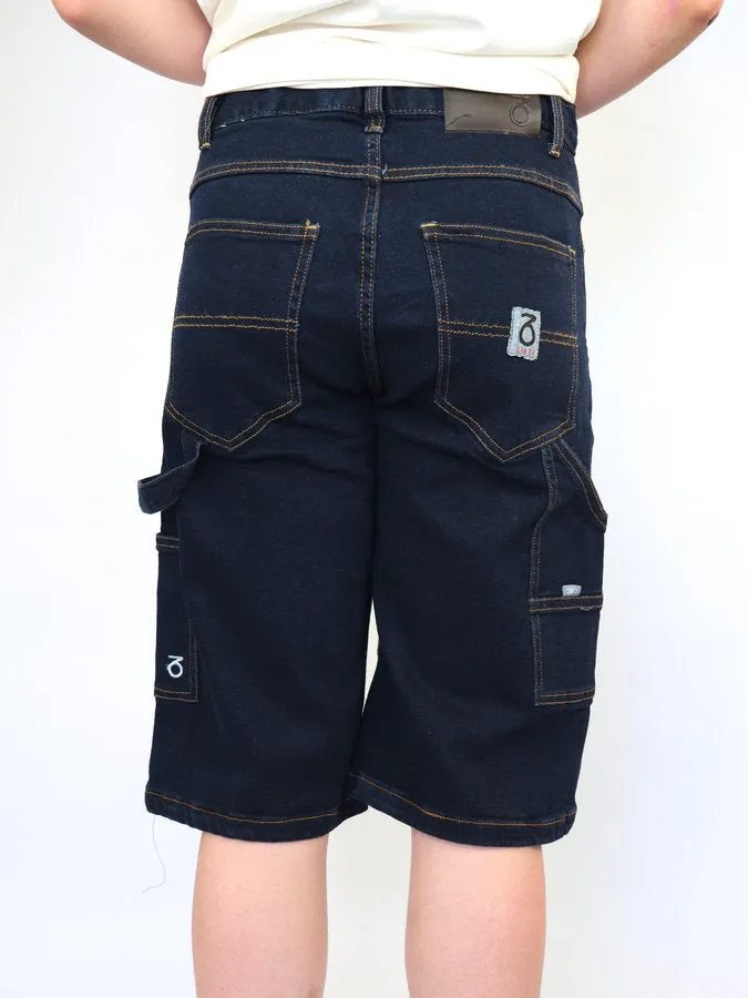 Three Sixty Clothing - Loose Fit Carpenter - Shorts - Indigo Blue