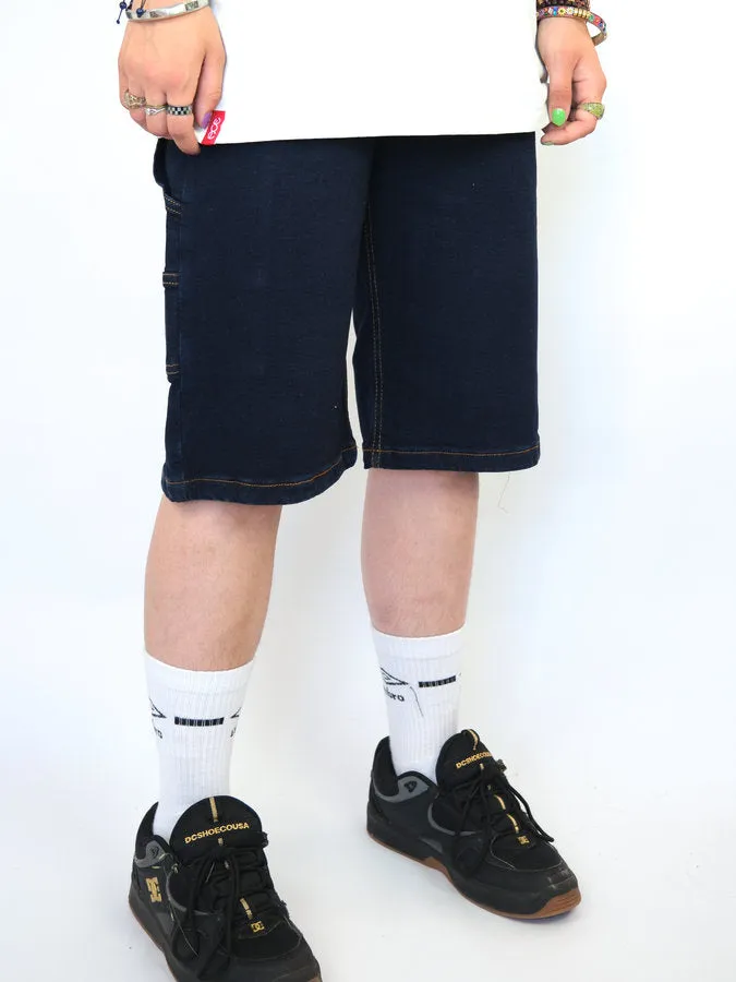 Three Sixty Clothing - Loose Fit Carpenter - Shorts - Indigo Blue