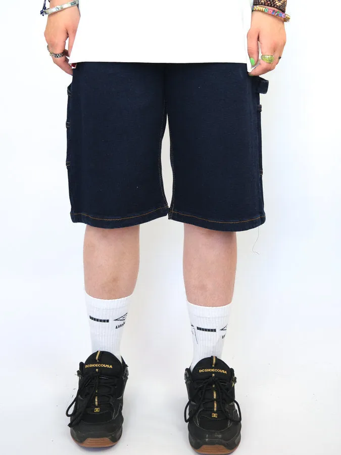 Three Sixty Clothing - Loose Fit Carpenter - Shorts - Indigo Blue