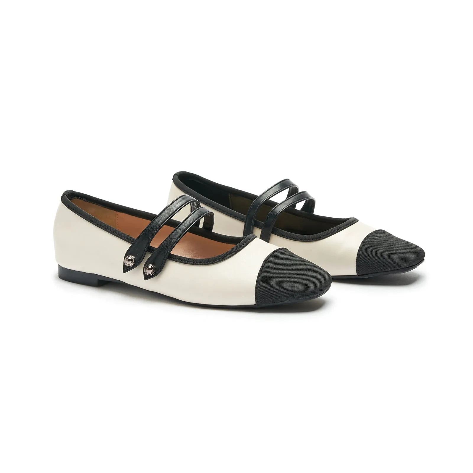 Two-Tone Double-Strap Mary Jane (Clara)