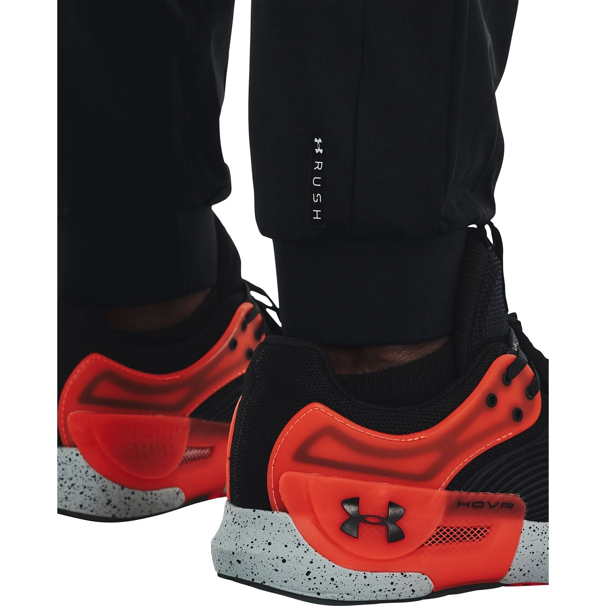 Under Armour Rush Warm Up Mens Running Track Pants - Black