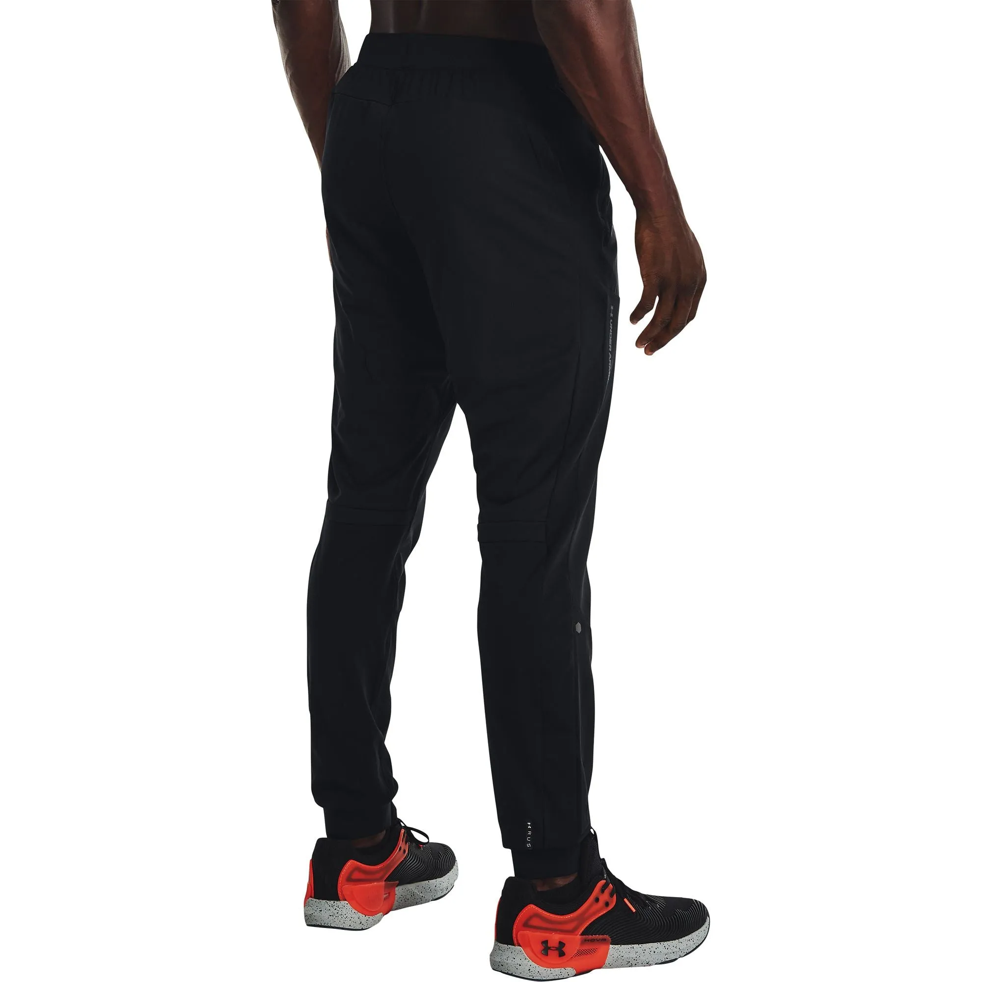 Under Armour Rush Warm Up Mens Running Track Pants - Black