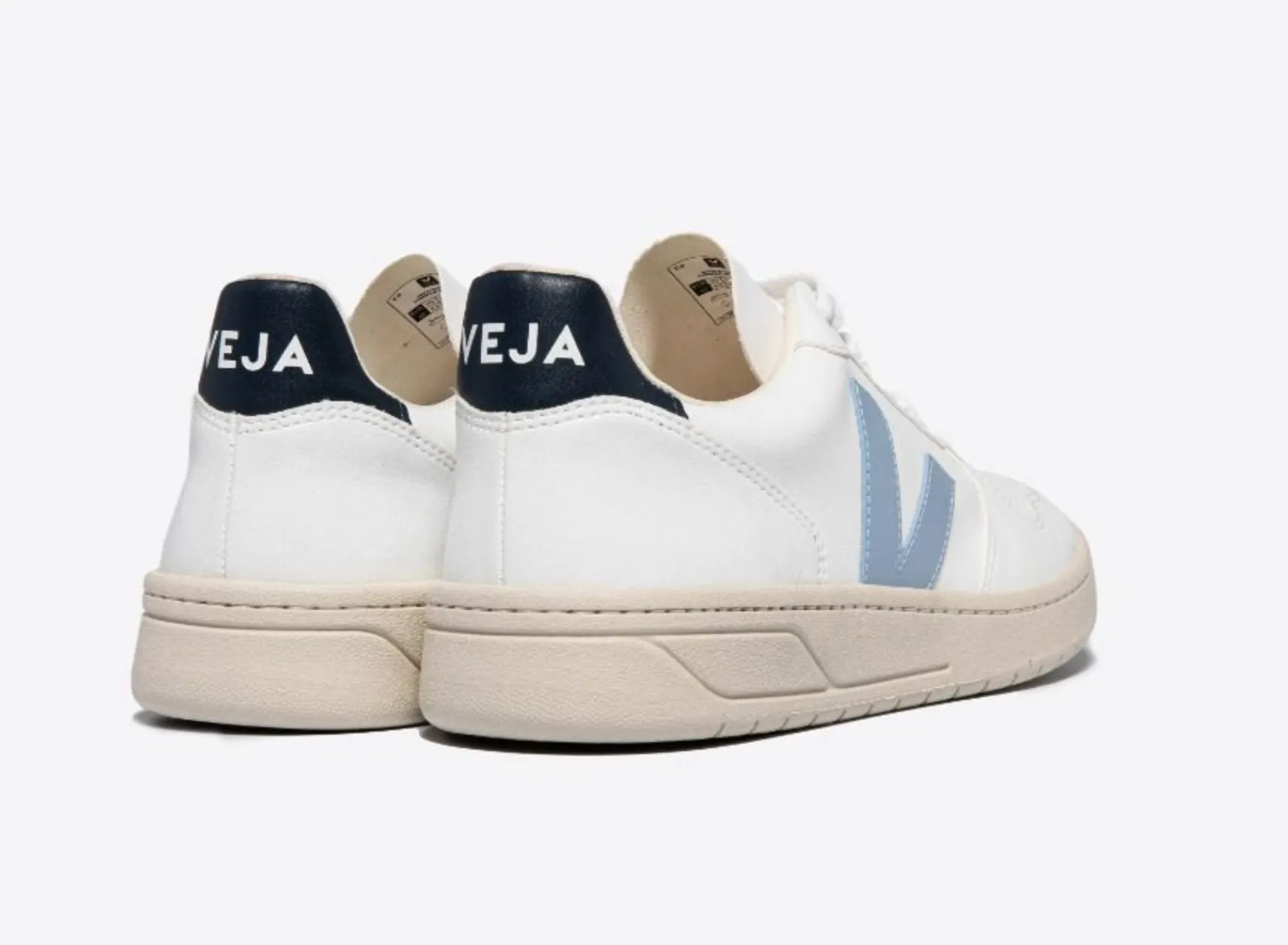 Veja Men's V-10 CWL White Steel Nautico